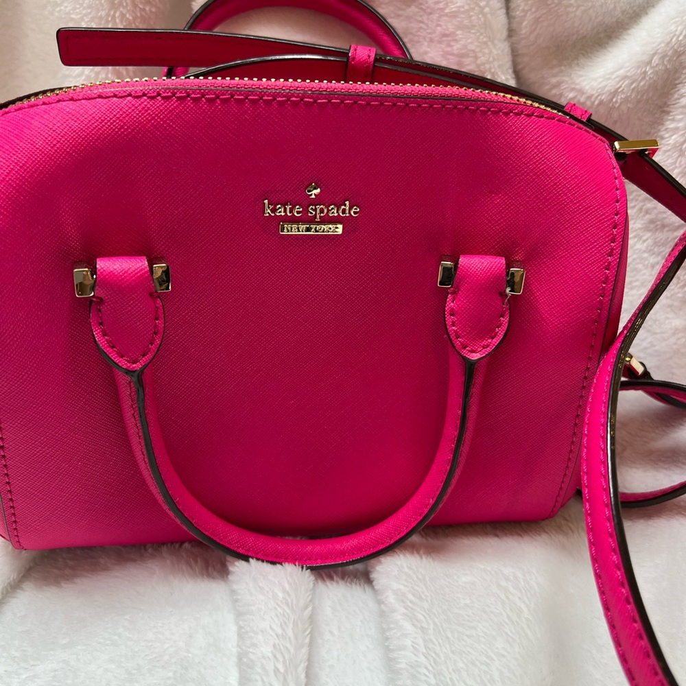 Kate Spade Cameron Street Pink Top Handle Crossbody bag Gold Hardware